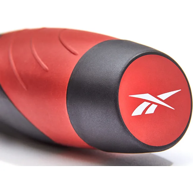 Скакалка REEBOK Premium Skipping Rope черная, красная 280 см