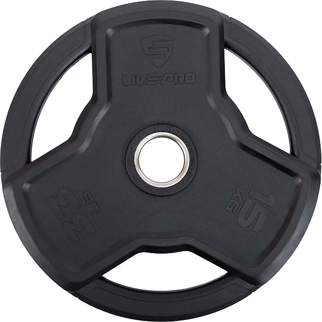 Блин для штанги обрезиненный
 LiveUp LP8330-15 ø50мм 15кг