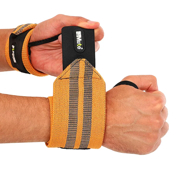 Кистевые бинты STRENGTH WRIST WRAPS MUTE MT-9188-3 2штуки (Оранжевый)