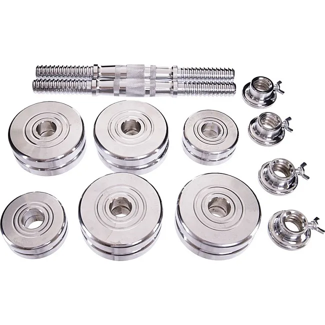 Разборные гантели
 стальные хромированные 15кг SP-SPORT
 TA-8056-15 2шт по 7,5кг хром