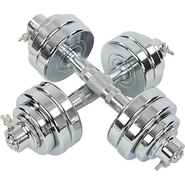 Разборные гантели
 стальные хромированные 15кг SP-SPORT
 TA-8056-15 2шт по 7,5кг хром
