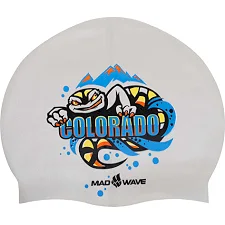 Шапочка для бассейна силиконовая для взрослых MADWAVE COLORADO M055838 (Серебряный)