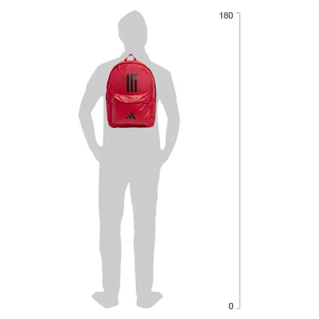 Рюкзак Adidas CLSC BARS 3S 27,5L рубиновый 15х31х44 см