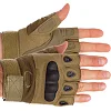 Тактические перчатки без пальцев и усиленым протектором MILITARY RANGERS BC-4624 (Хаки)