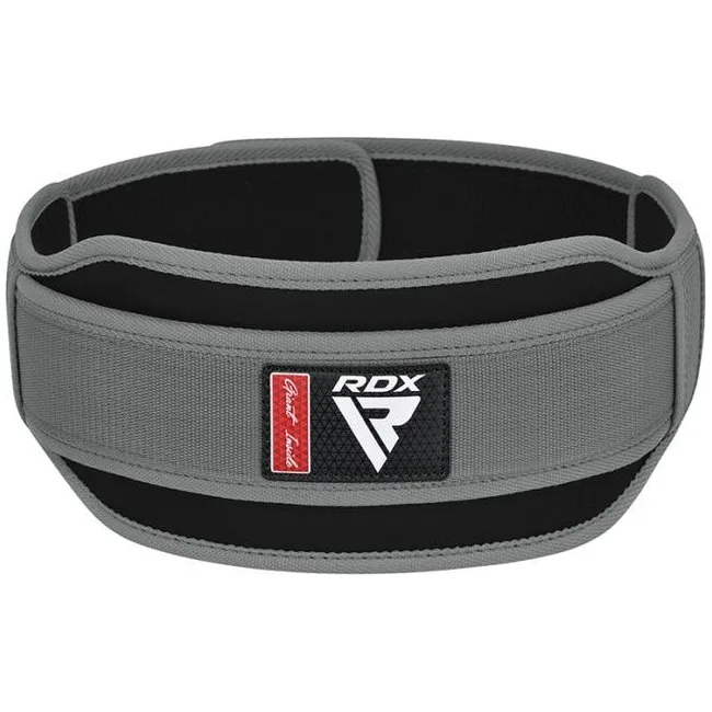 Пояс для тяжелой атлетики RDX RX5 Double Belt неопреновый Grey