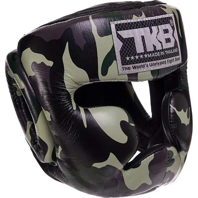 Тренировочный шлем для бокса кожа TOP KING Empower Camouflage TKHGEM-03 (Камуфляж)