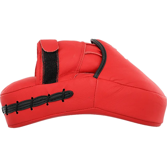 Лапа боксерская изогнутая тренировочная кожа HARD TOUCH BO-4231 19x5x25см 2штуки (Белый)