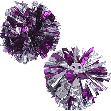 Помпони кулясті Кулі круглі блискучі SP-SPORT Pom-Poms C-1679 1шт (Срібно-фіолетовий)