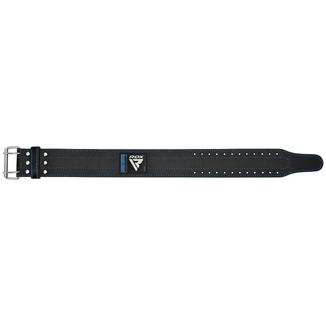 Пояс для пауэрлифтинга RDX кожаный RD1 Blue