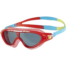 Детские очки для плавания Speedo RIFT GOG JU RED/SMOKE красный, голубой, салатовый OSFM