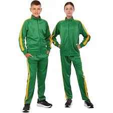 Спортивний костюм дитячий кофта на блискавці та штани LIDONG LD-581 26-32 (Зелений-жовтий)