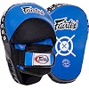 Лапа боксерская изогнутая тренировочная кожа FAIRTEX BO-3362 25x19x9см 2штуки (Синий)