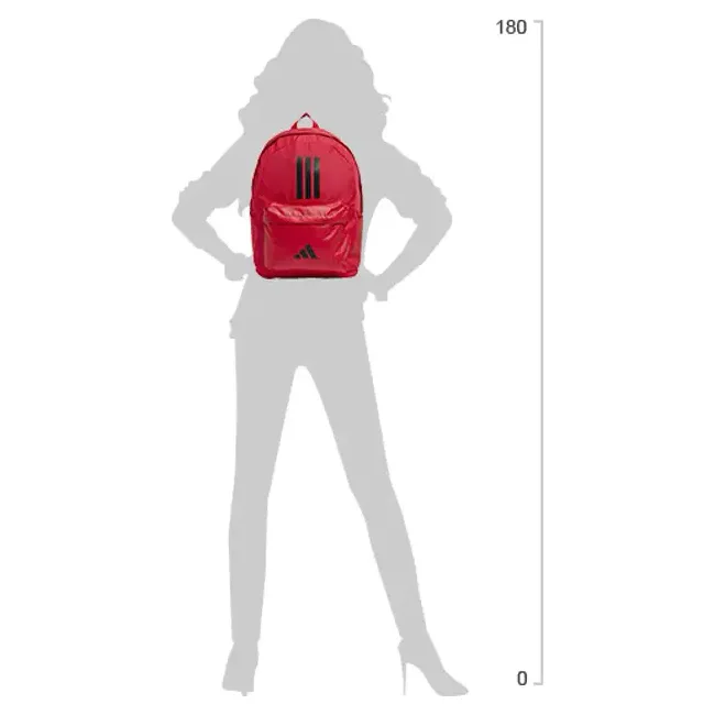 Рюкзак Adidas CLSC BARS 3S 27,5L рубиновый 15х31х44 см