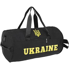 Спортивна сумка Бочонок UKRAINE GA-0155-UKR (Чорний)