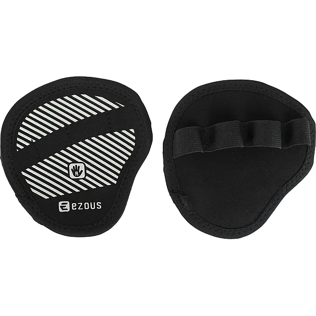 Накладки атлетические нескользящие Грипад GRIPAD WorkOut ROUND HAND PROTECTION EZOUS D-02 (Черный)