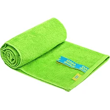 Спортивное полотенце из микрофибры MADWAVE COTTON SOFT TERRY M0762011 100х50см (Зеленый)
