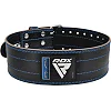 Пояс для пауэрлифтинга RDX кожаный RD1 Blue