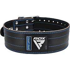 Пояс для пауэрлифтинга RDX кожаный RD1 Blue