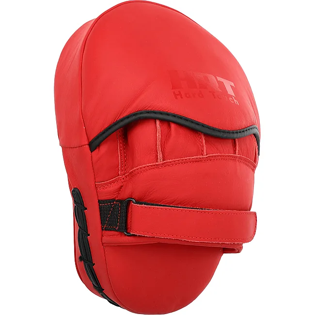 Лапа боксерская изогнутая тренировочная кожа HARD TOUCH BO-4231 19x5x25см 2штуки (Белый)