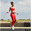 Скакалка REEBOK Premium Skipping Rope черная, красная 280 см