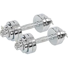 Разборные гантели стальные хромированные 15кг SP-SPORT TA-8056-15 2шт по 7,5кг хром