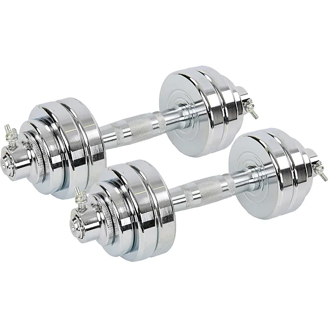 Разборные гантели
 стальные хромированные 15кг SP-SPORT
 TA-8056-15 2шт по 7,5кг хром