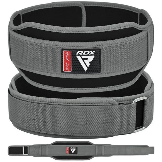 Пояс для тяжелой атлетики RDX RX5 Double Belt неопреновый Grey