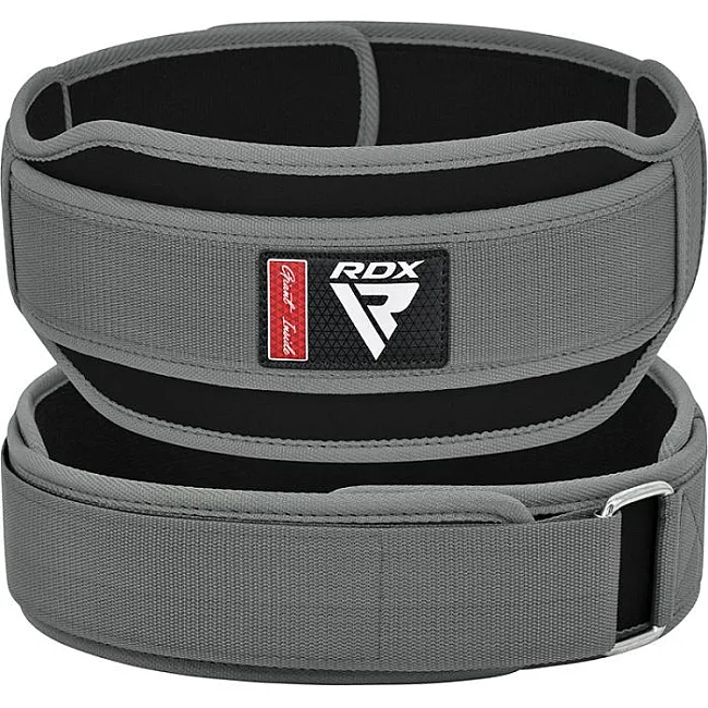 Пояс для тяжелой атлетики RDX RX5 Double Belt неопреновый Grey
