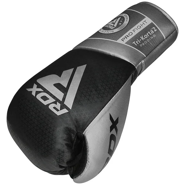 Боксерские боевые перчатки RDX K2 Mark Pro Fight Silver