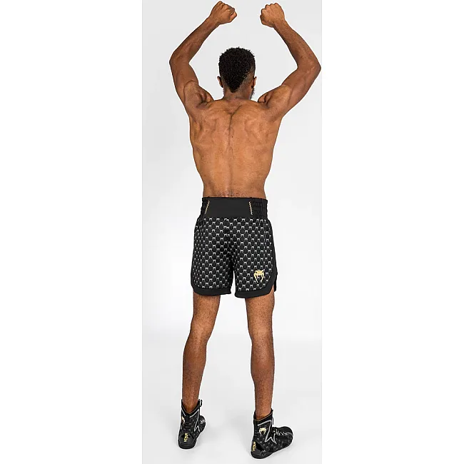 Боксерские шорты VENUM Monogram Boxing Short - Black