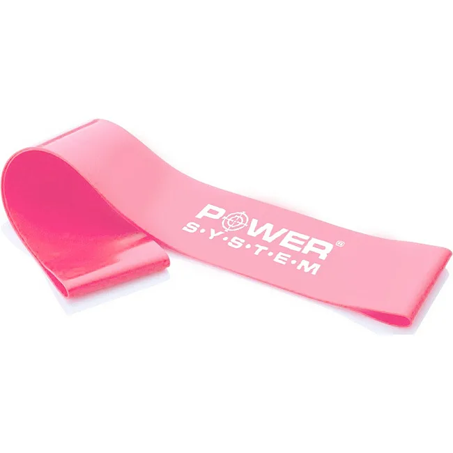 Фитнес резинка POWER SYSTEM PS-4061 Flex Loop Light Pink (сопротивление 12кг.)