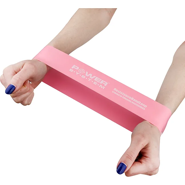 Фитнес резинка POWER SYSTEM PS-4061 Flex Loop Light Pink (сопротивление 12кг.)
