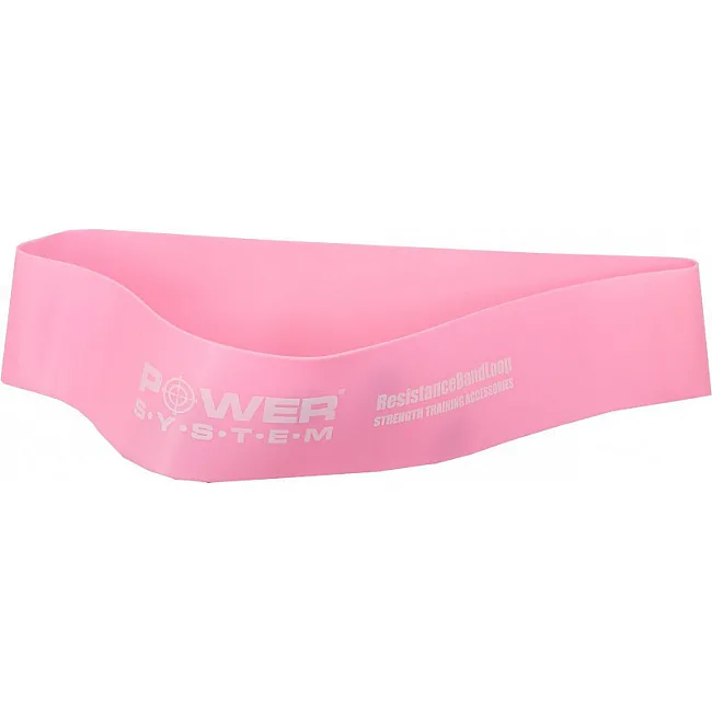 Фитнес резинка POWER SYSTEM PS-4061 Flex Loop Light Pink (сопротивление 12кг.)