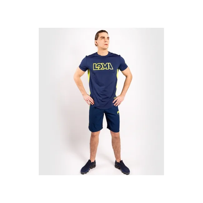 Футболка Venum Origins Dry Tech Loma Edition Blue Yellow
