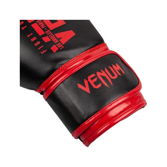 Перчатки детские для бокса VENUM Signature Noir Rouge