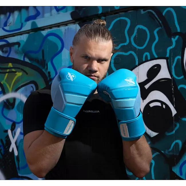 Перчатки для бокса HAYABUSA T3 Neon Blue