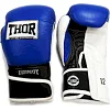 Перчатки для бокса THOR ULTIMATE PU /сине-черно-белые