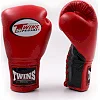 Перчатки для бокса TWINS Lace Up BGLL1 Red Black