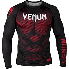 Рашгард із довгим рукавом VENUM NoGi 2.0 Black Red