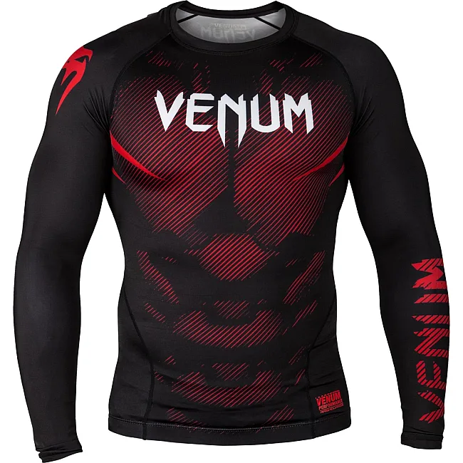 Рашгард із довгим рукавом VENUM NoGi 2.0 Black Red
