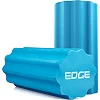 Роллер для йоги массажный EDGE профилированный EVA RO3-30 синий (30x15см.)