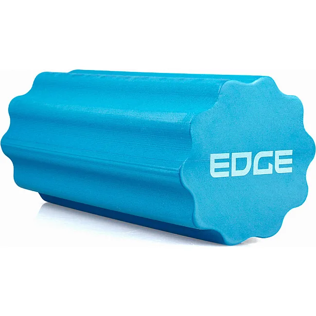 Роллер для йоги массажный EDGE профилированный EVA RO3-30 синий (30x15см.)