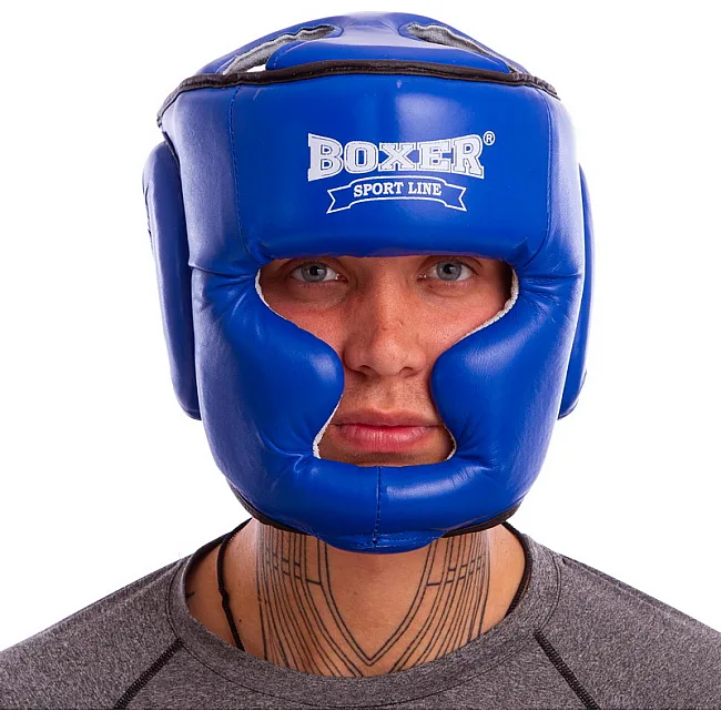 Шолом тренувальний карате Boxer Еліт (шкіра)