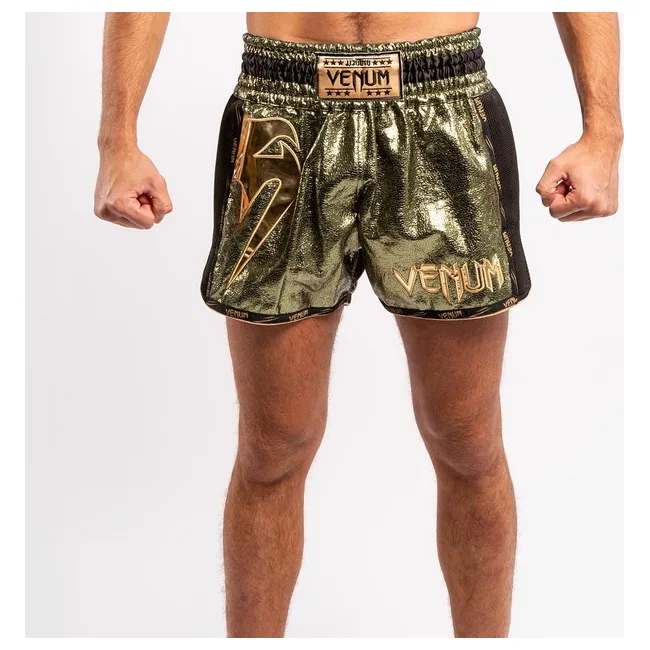 Шорти для тайського боксу VENUM Giant Foil Khaki Gold