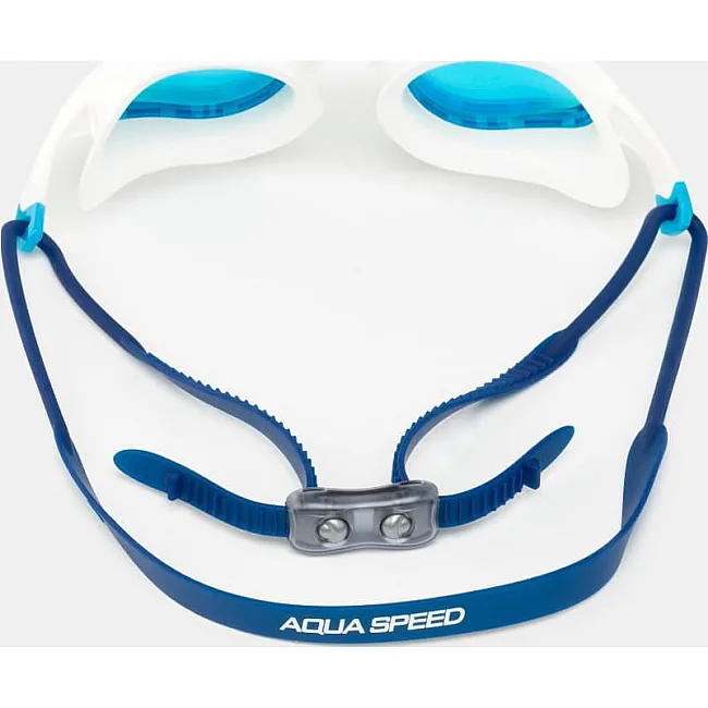 Окуляри для плавання Aqua Speed VORTEX MIRROR+CASE 8897 білий, синій, блакитний One Size