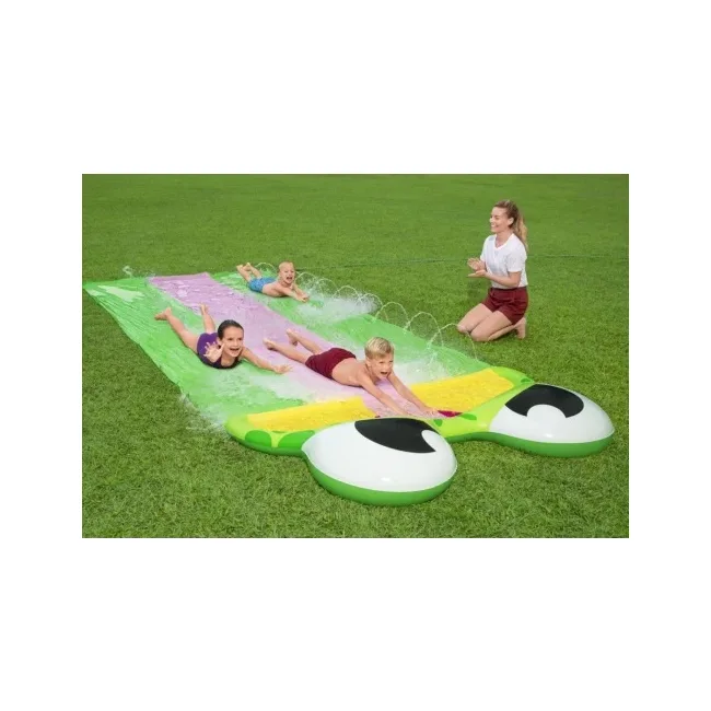 Гірка водна потрійна BESTWAY Friendly Frog, 488 см
