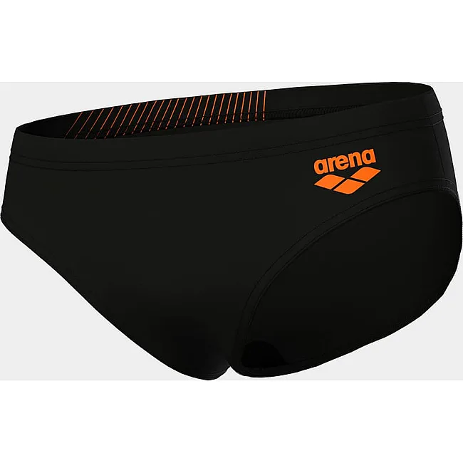 Плавки-слепые для мальчиков Arena BRIGHT SWIM BRIEFS черный, оранжевый (для детей)