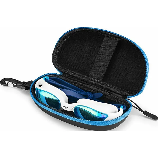 Окуляри для плавання Aqua Speed VORTEX MIRROR+CASE 8897 білий, синій, блакитний One Size
