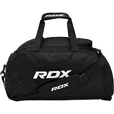 Спортивна сумка RDX R1 Duffel Bag with Backpack Straps Black/White