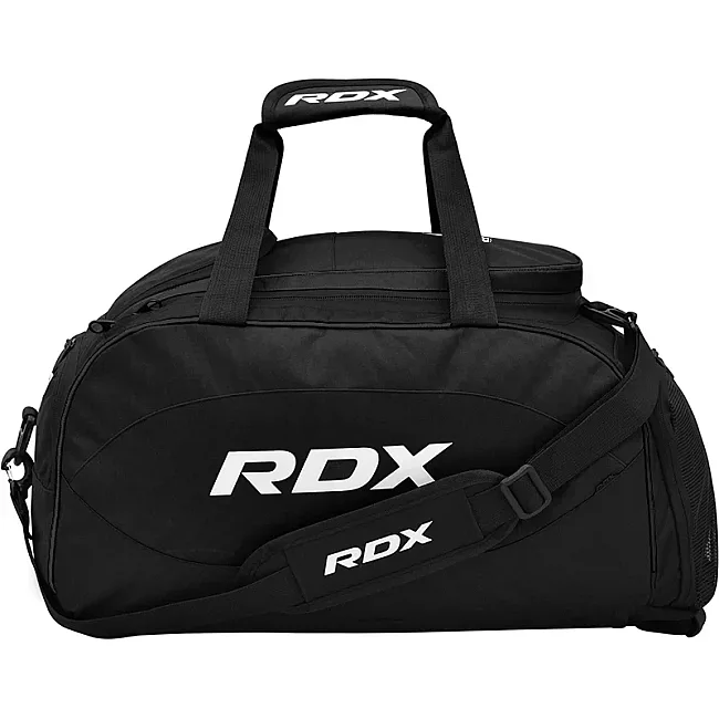 Спортивна сумка RDX R1 Duffel Bag with Backpack Straps Black/White